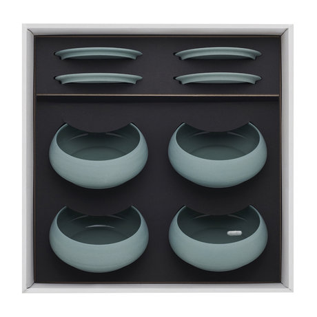 Degrenne Bahia Argile Vert Casseroles Set