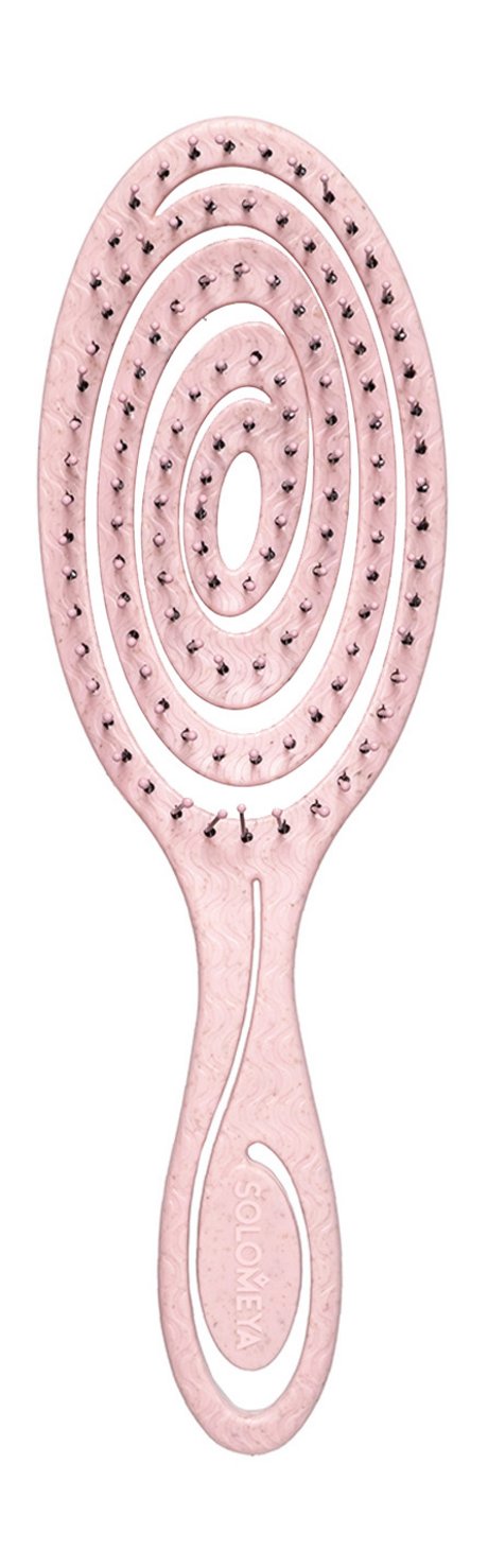 Solomeya Detangling Bio Hair Brush Light Pink