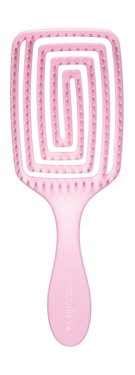Solomeya Wet Detangler Brush Paddle Strawberry