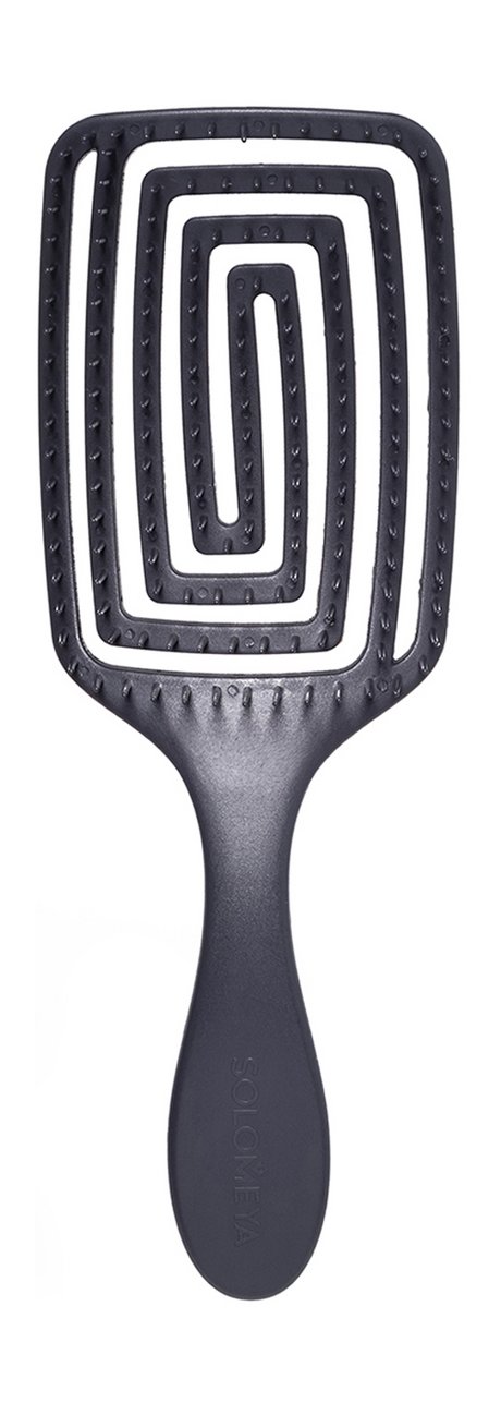Solomeya Wet Detangler Brush Paddle Grape