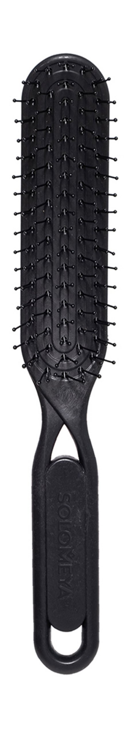 Solomeya Detangler Hairbrush for Wet & Dry Hair Black Aesthetic