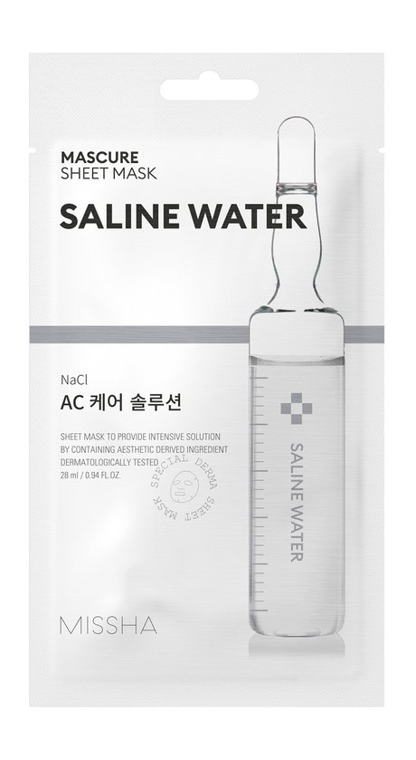 Missha Mascure AC Care Solution Sheet Mask Saline Water