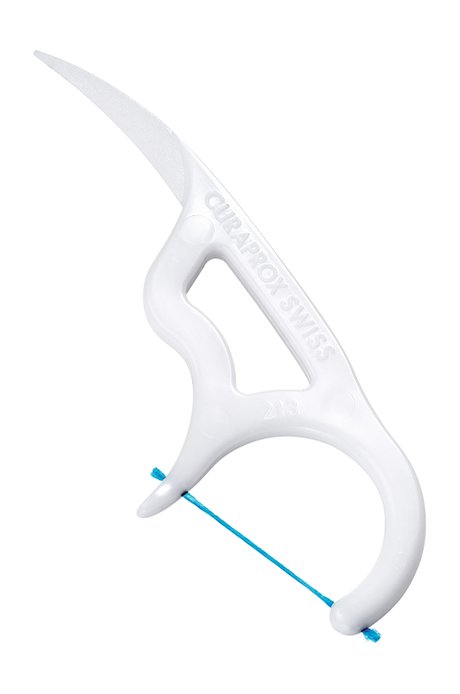 Curaprox Flosspic Interdental Waxed Floss with Plastic Holder