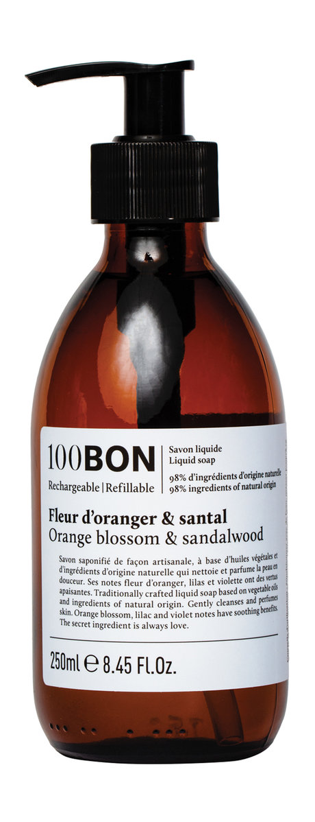100Bon Fleur D'Oranger & Santal Savon Liquide