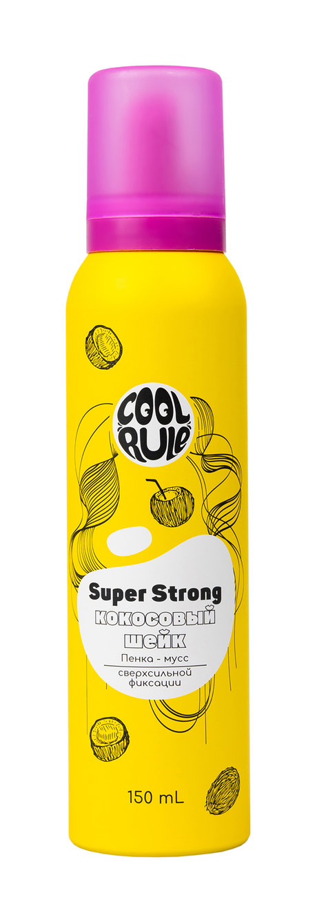 Сool Rule Foam-Mousse for Hair Styling Super Strong Coconut Shake
