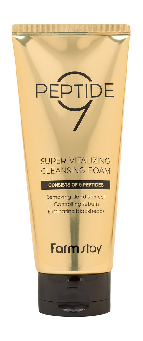 FarmStay Peptide9 Super Vitalizing Cleansing Foam