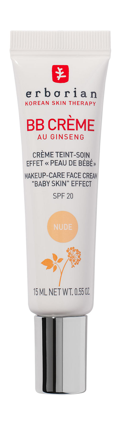 Erborian BB Cream Au Ginseng Makeup Care Face Cream SPF 20 Travel Size