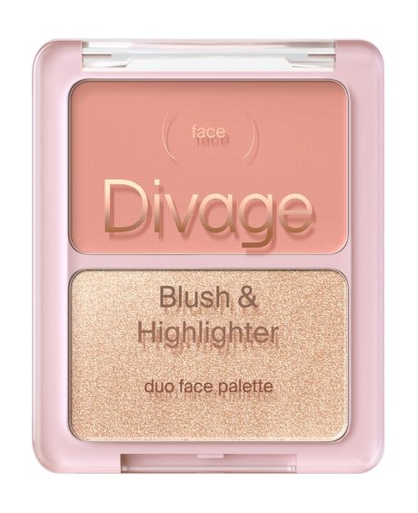 Divage Blush and Highlighter Duo Face Palette