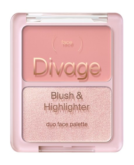 Divage Blush and Highlighter Duo Face Palette