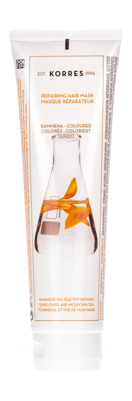 Korres Sunflower and Mountain Tea Repairing Hair Mask