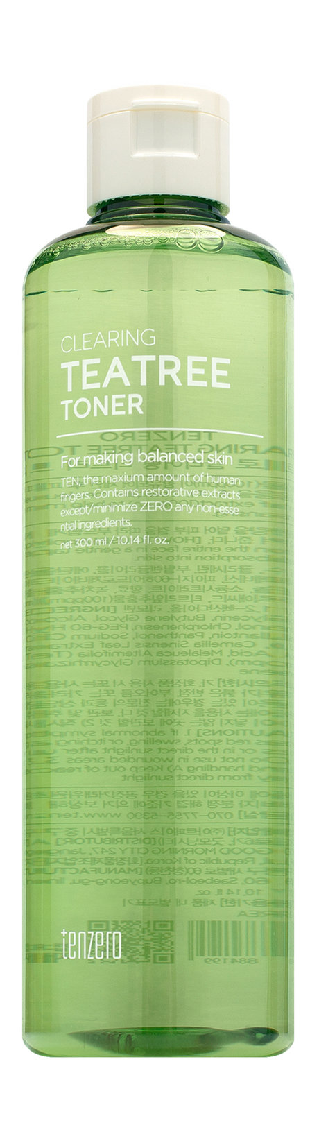 Tenzero Tea Tree Clearing Toner tenzero тонер с экстрактом масла чайного дерева clearing tea tree toner 300 мл