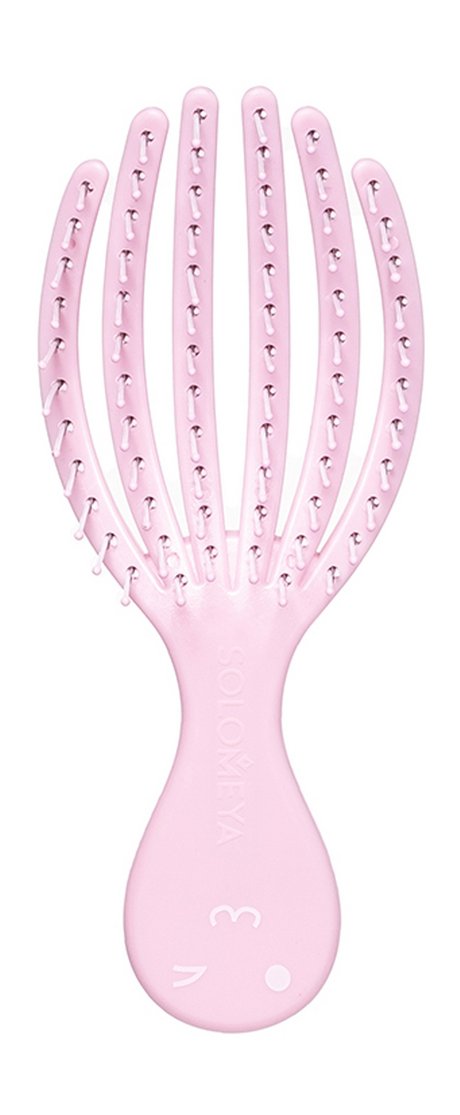Solomeya Mini Detangling Octopus Brush Pink