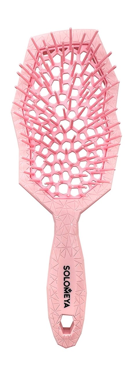 Solomeya Air Cushion Brush for Wet and Dry Hair Pink