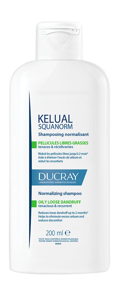 Ducray Kelual Squanorm Oily Loose Dandruff Normalizing Shampoo