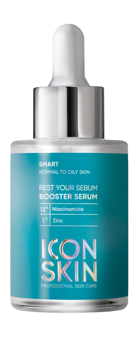 себорегулирующая сыворотка концентрат с ниацинамидом smart rest your sebum booster serum 30мл Icon Skin Rest Your Sebum Booster Serum