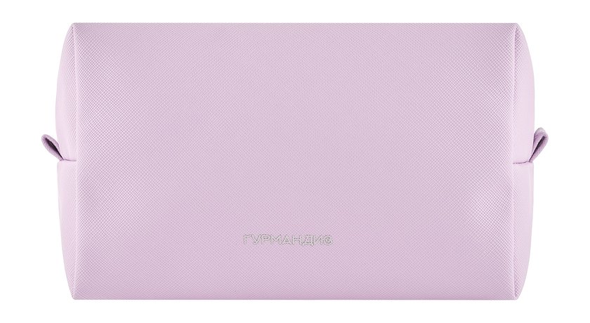 Гурмандиз Косметичка Сафьяновая Квадратная Сиреневая