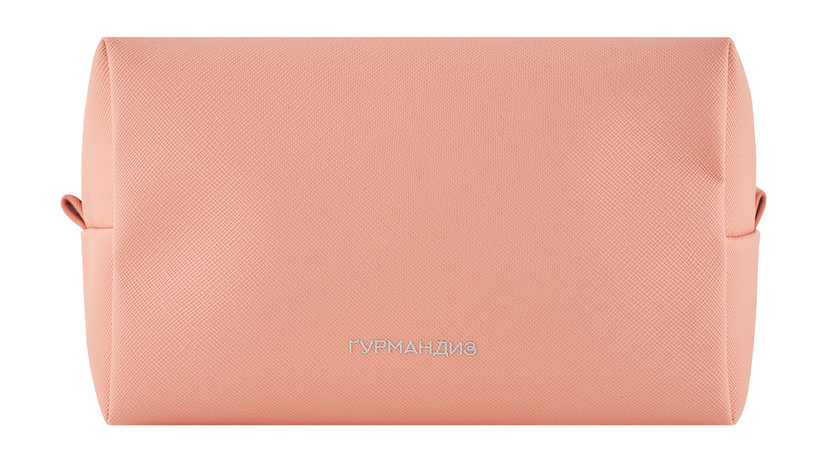 Гурмандиз Косметичка Сафьяновая Квадратная Розовая