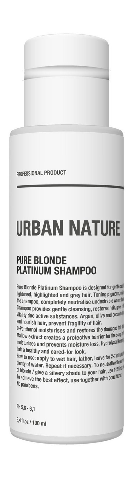 Urban Nature Pure Blonde Platinum Shampoo