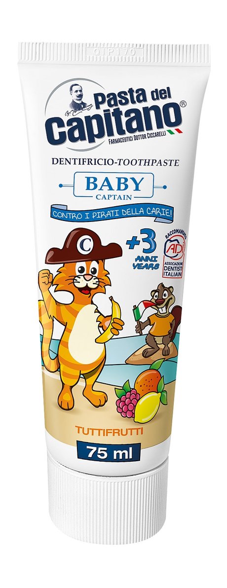 Pasta del Capitano Captain Baby Toothpaste Tutti-Frutti