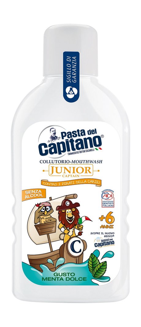 Pasta del Capitano Captain Junior Mouthwash Soft Mint