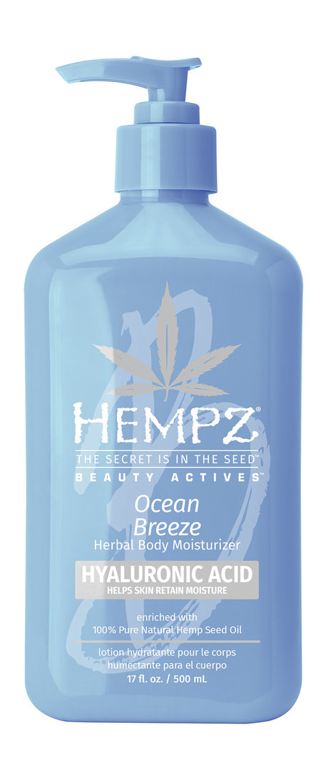 Hempz Beauty Actives Ocean Breeze Herbal Body Moisturizer with Hyaluronic Acid