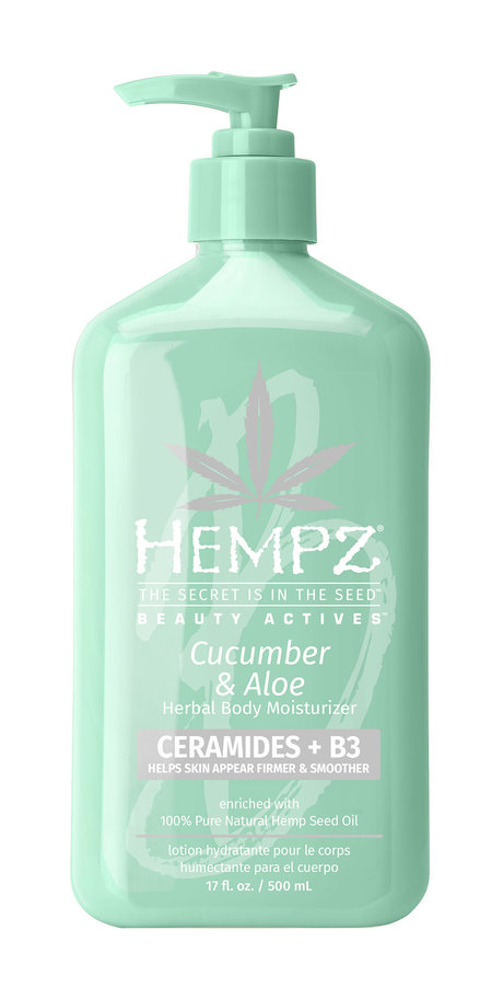 Hempz Beauty Actives Cucumber & Aloe Herbal Body Moisturizer with Ceramides + B3