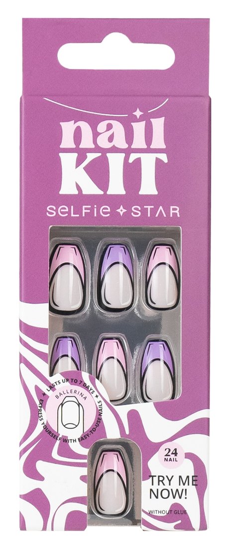 Selfie Star Short Length Nails Kit Comic