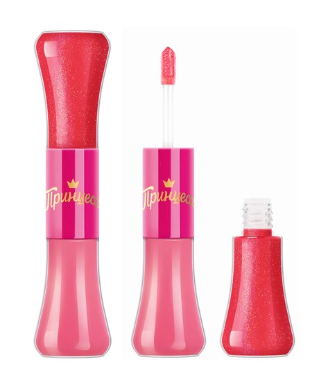 Принцесса Двойной блеск для губ Клубничный Мусс