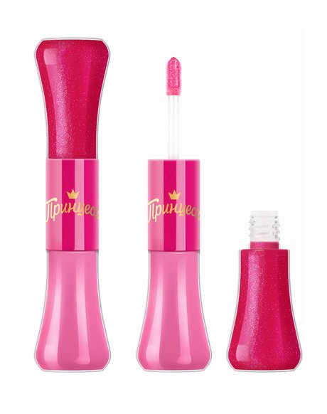 Принцесса Двойной блеск для губ Малина со сливками