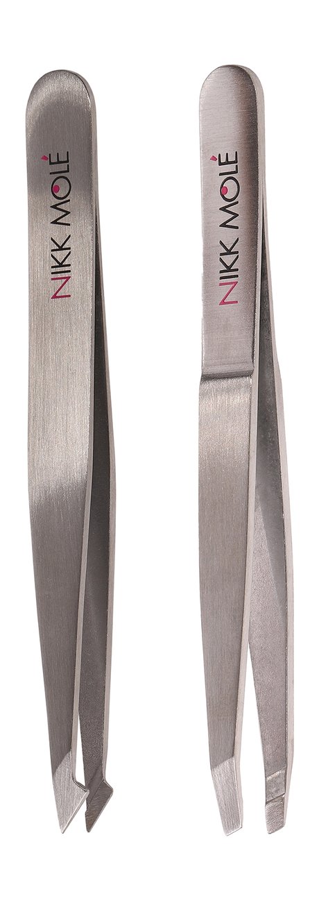 Nikk Mole Silver Tweezers Set