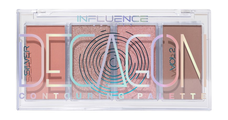 Influence Beauty Silver Decagon Contouring Palette