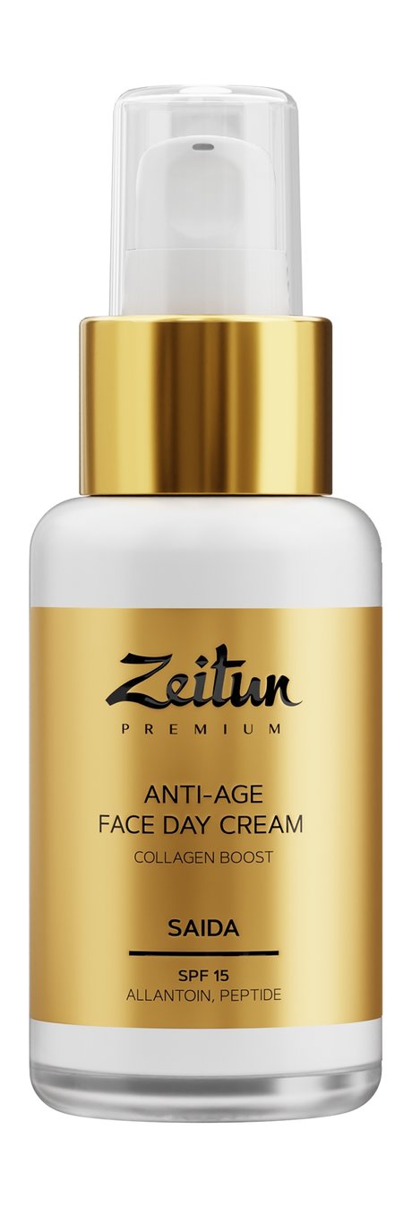 Zeitun Premium Saida Anti-Age Face Day Cream Collagen Boost SPF 15