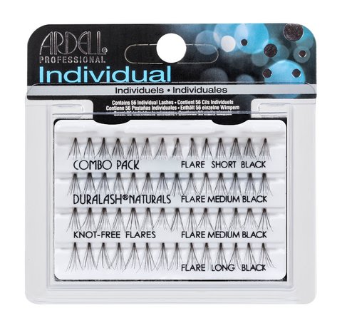 Ardell DuraLash Naturals Knot Free Flares Individuals Black Combo