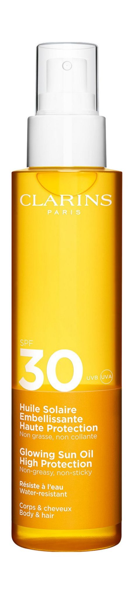 Clarins Glowing Sun Oil High Protection