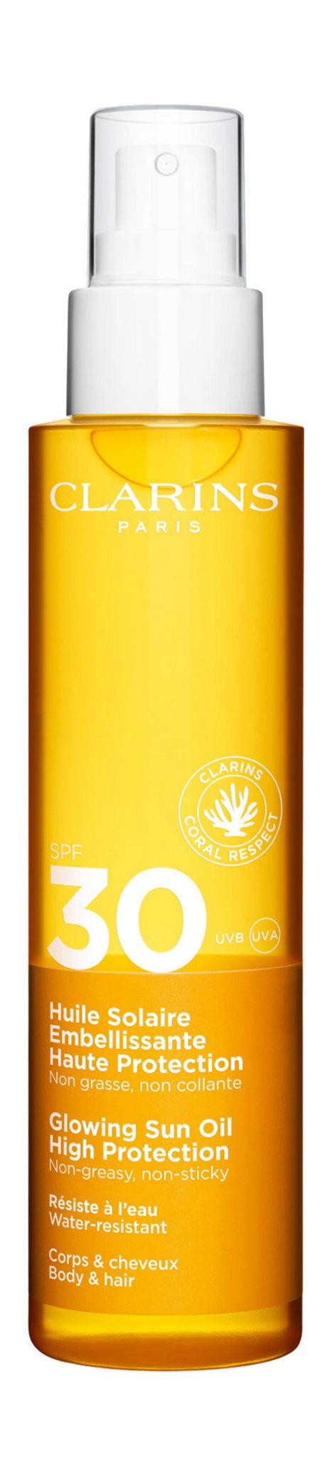 Clarins Glowing Sun Oil High Protection