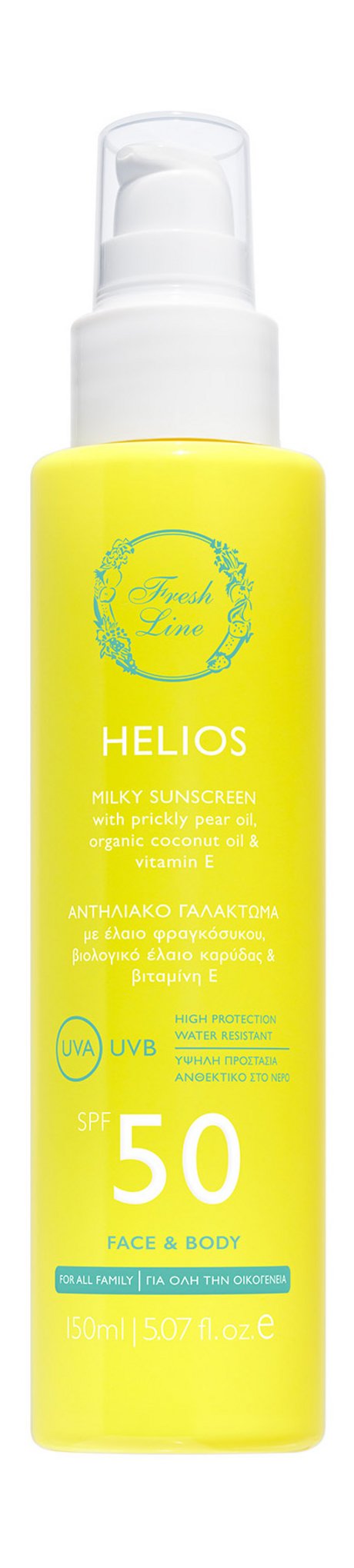 Fresh Line Helios Milky Suncreen Face & Body SPF 50