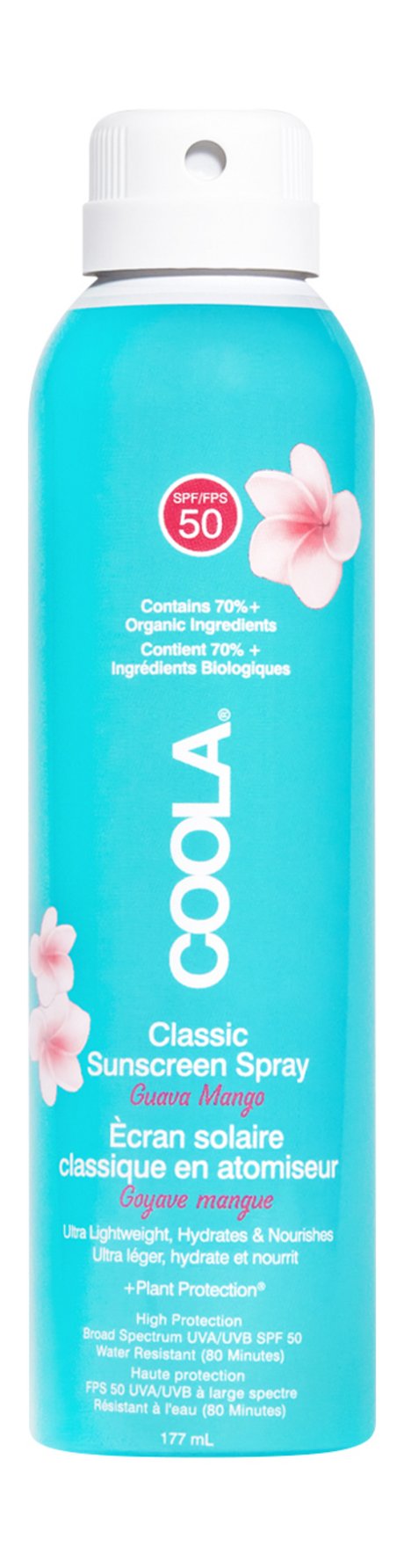 Coola Classic Sunscreen Spray SPF 50 Guava Mango