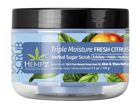 Hempz Triple Moisture Fresh Citrus Herbal Sugar Scrub