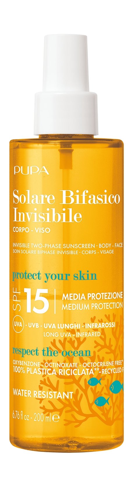 Pupa Invisible Two-Phase Sunscreen SPF 15