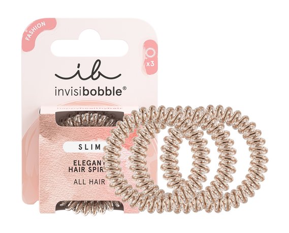 Invisibobble Slim Elegant Hair Spiral Bronze Me Pretty
