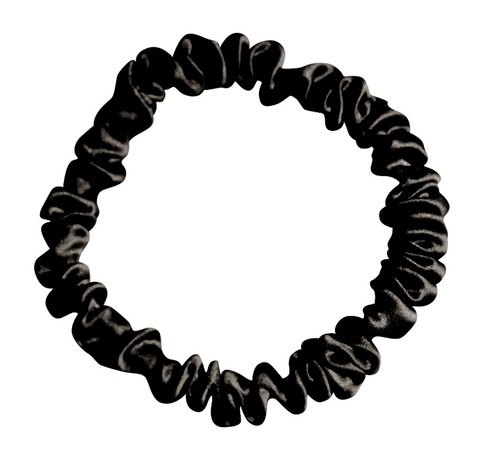 Шелковая резинка для волос Ayris Silk Резинка Узкая Глубокий чёрный