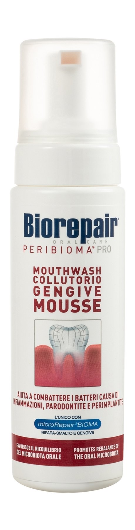 Biorepair Peribioma Mouthwash Collutorio Gengive Mousse