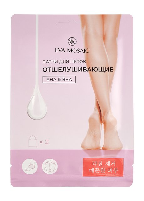 Eva Mosaic Патчи для пяток отшелушивающие AHA & BHA