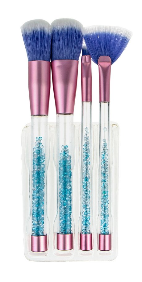 Lukky Набор кистей Голубой с кристалликами в ручках