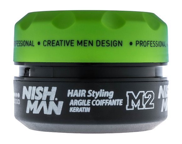 Nishman Matte Clay Keratin Hair Styling Wax M2