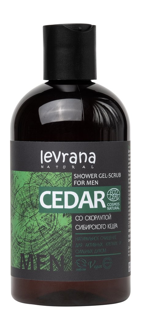 Levrana Men Cedar Shower Gel-Scrub