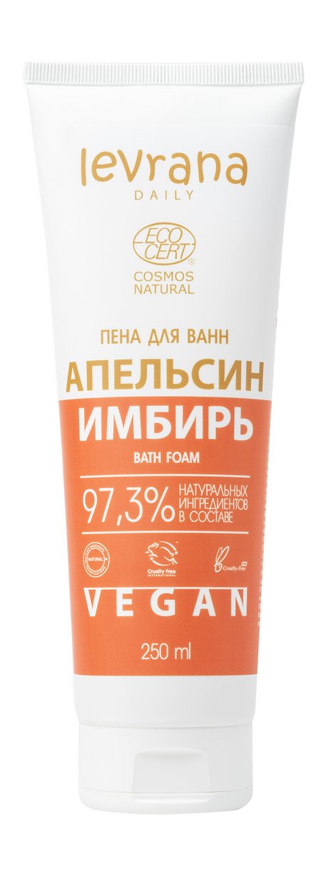 Levrana Daily Пена для ванн Апельсин и имбирь