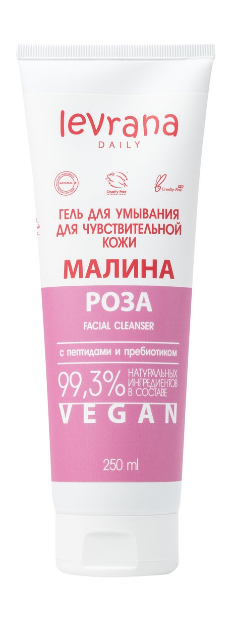 Levrana Daily Гель для умывания Для чувствительной кожи Малина и роза