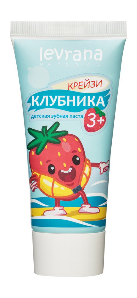 Levrana Крейзи клубника Детская зубная паста 3+