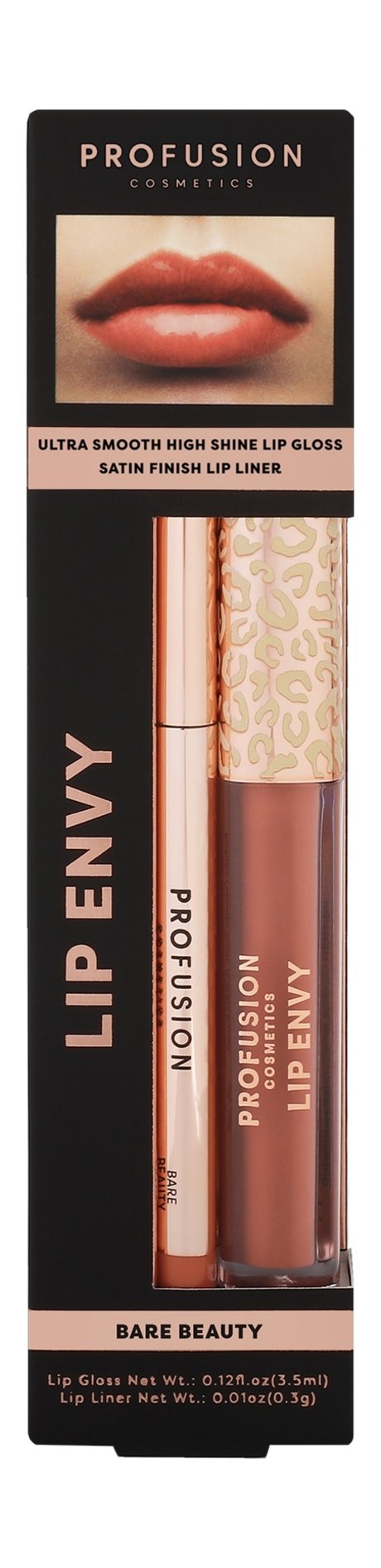 Profusion Lip Envy Ultra Smooth High Shine Lip Gloss & Satin Lip Liner Duo